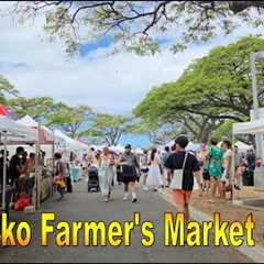 4K Kakaako Farmer's Market on 8/9/25 in Honolulu, Oahu, Hawaii