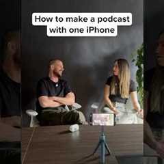 One iPhone podcast setup for beginners | Best way to record a podcast with one phone