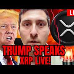 XRP FLASH CRASH NOW!🔴TRUMP SPEAKS LIVE