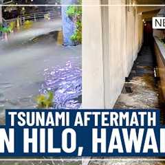 Cleanup underway after tsunami floods seaside Hilo hotel