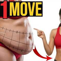 Results in 7 Days | Just 1 Easy Exercise To Lose Belly Fat at Home (No Floor, No Planks)