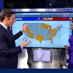 Early election night analysis: Harris vs Trump polls