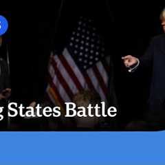 Trump and Harris campaign in key swing states | ABC News
