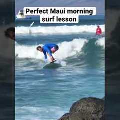 Private beginner surf lessons Maui Hawaii