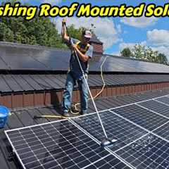 Safely Washing Roof Mounted Solar Panels.  How Much of an Increase Will I Get?