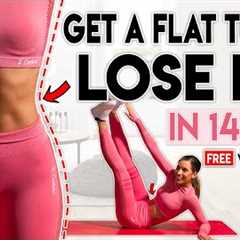 GET A FLAT STOMACH and LOSE FAT in 14 Days | Free Home Workout Guide