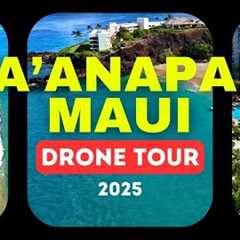 Drone Tour of Kaanapali Beach Maui, Sheraton to Hyatt - Resorts, Snorkeling & Summer 2025 Conditions