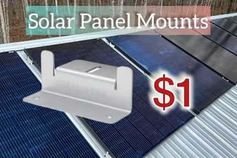 Solar panel mounting, cheap diy, on a metal roof
