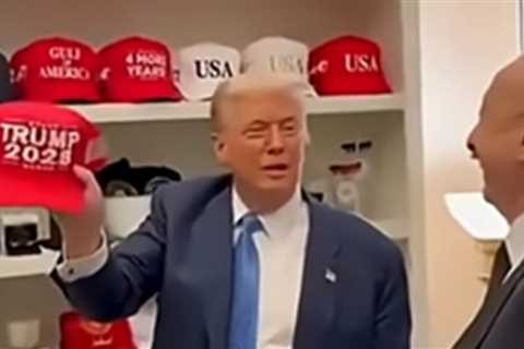 HILARIOUS: Trump Trolls the Left with ‘Trump 2028’ Hat During Meeting with Azerbaijan President – ‘Everyone Wants Me to Run Again!’ (VIDEO)