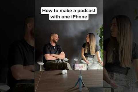 One iPhone podcast setup for beginners | Best way to record a podcast with one phone