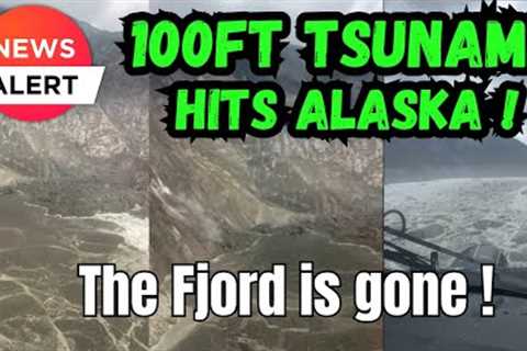Pure CHAOS out of Nowhere !⚠️MEGA-LANDSLIDE AND MONSTER TSUNAMI⚠️rip through Tracey Arm Alaska !