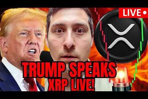 XRP FLASH CRASH NOW!🔴TRUMP SPEAKS LIVE