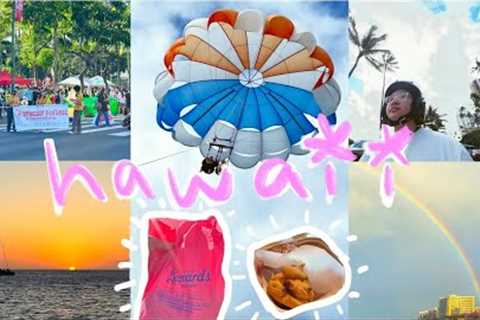 solo travel in hawaii 🌸 parasailing, moped, sailing, food trip! 🪂🛵⛵ [taglish vlog]