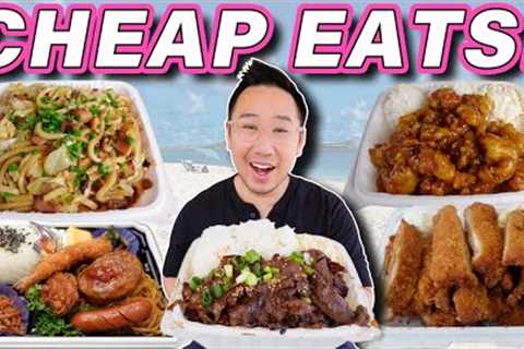 AFFORDABLE FOOD SPOTS in Hawaii! || [Oahu, Hawaii] Local Cheap Eats Gems!