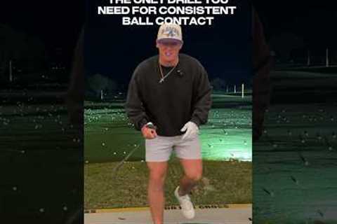 The only drill you need for better ball striking! #golftips #golflesson #golfswing #golf
