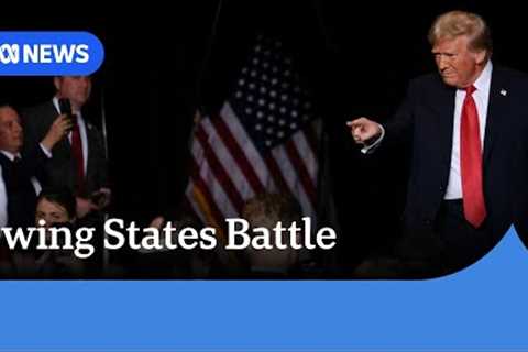 Trump and Harris campaign in key swing states | ABC News