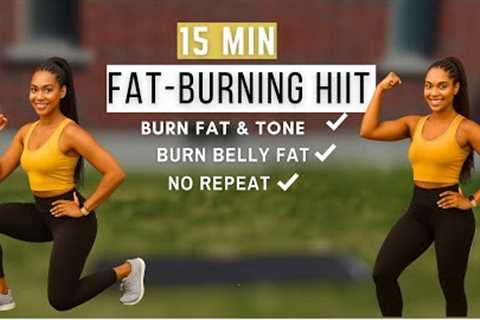 15-Min Cardio HIIT Workout at home | Lose Weight Fast &amp; Burn Belly Fat | No Equipment