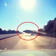 WATCH: Out-of-Control Car FLIES Across Six-Lane Highway in INSANE Footage