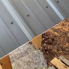 Metal roof install tips and tricks -- eave dripline string guide