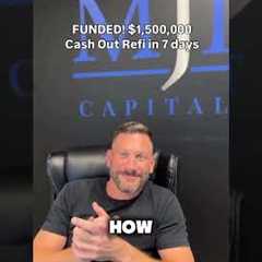 FUNDED in 7 days! 🎯🔥 $1,500,000 cash out refi for a $4.4M project in Hollywood Hills