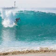 Surfers charge big High Tide morning at The Wedge !!! Fall 2025