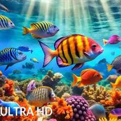 AQUARIUM 4K (ULTRA HD) - Rare & Colorful Sea Life Video🐠Peaceful Relaxation Music for Deep Sleep #25
