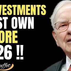 3 SLEEP-WELL INVESTMENTS RETIREES MUST OWN BEFORE 2026 | BY WARREN BUFFETT