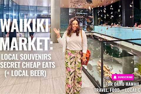 Inside Waikīkī Market 🛍️ Souvenirs, Local Finds, Secret Affordable Eats (+ Local Beer!)🍴🌺