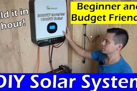 Beginner And Budget Friendly DIY Solar Power System! Anyone can build this!