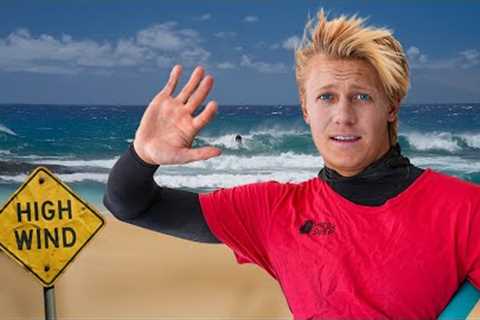 I surfed Hawaii’s most WINDY wave…