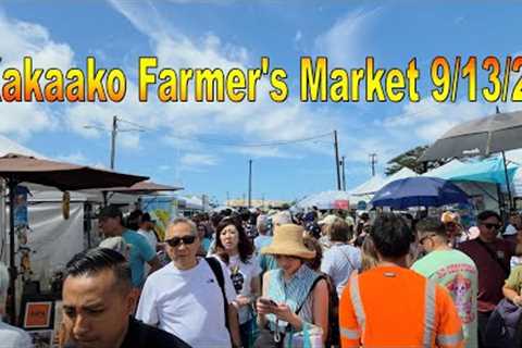 4K Kakaako Farmer's Market on 9/13/25 in Honolulu, Oahu, Hawaii