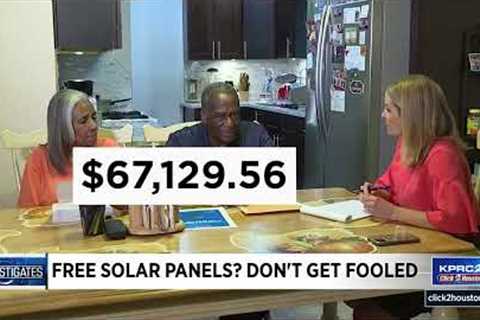 Free solar panels? Don't get fooled