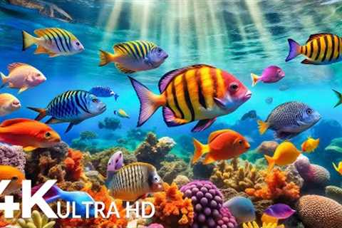 AQUARIUM 4K (ULTRA HD) - Rare & Colorful Sea Life Video🐠Peaceful Relaxation Music for Deep Sleep #25