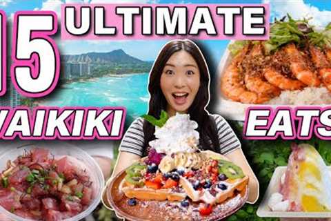 Ultimate WAIKIKI Food Guide: 15 MUST TRY SPOTS! || Local Favorites, Cheap Eats &amp; Iconic Spots!