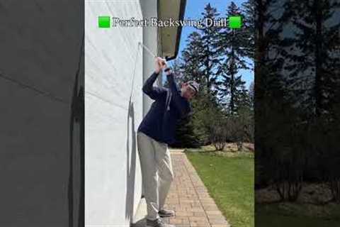 Perfect your backswing with a simple drill! ✅ A common mistake I see from amateur golfers is