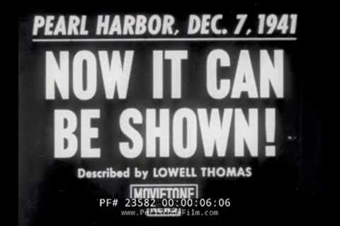  NOW IT CAN BE SHOWN! AFTERMATH OF JAPANESE ATTACK ON PEARL HARBOR   DECLASSIFIED FOOTAGE  23582