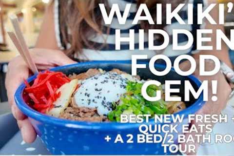 Must-Try NEW Waikiki Food Hall Tour 🌴 | What to Eat in Hawaii + 2BR Hotel Room Tour!