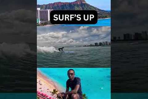 Hot Spot Surf School Hawaii Surfing Lesson At Hilton Hawaiian Village - Tyrik Wynn #Surf #Hawaii