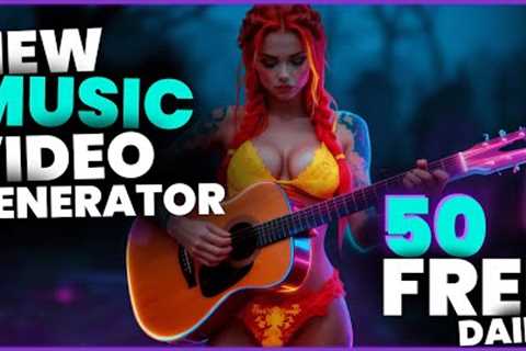 NEW AI Music Video Generator 🎶 Free 50 Songs/Day