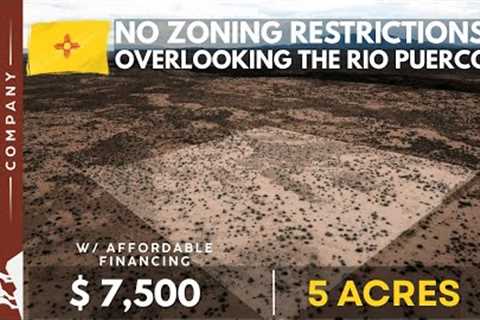 SOLD: New Mexico Land For Sale -5 Acres Lot Overlooking The Rio Puerco