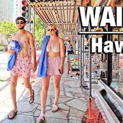 Hawaii Walking Tour 🌴 Kuhio Avenue Waikiki 🌴