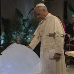 Woke Pope Leo XIV Blesses a Block of Ice as Climate Activists Perform ‘Earth-Worshipping Ritual’ (VIDEO)