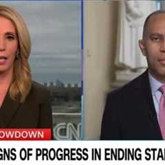 Leftist CNN Anchor Dana Bash Catches Hakeem Jeffries Off Guard with a Challenge When He Starts Whining About the Government Shutdown (VIDEO)