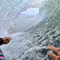 Mason Ho Picking Up Trash And Surfing POV 
