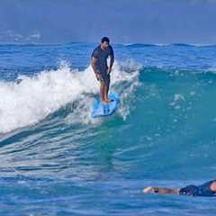 Pua'ena Point ~ Mellow Relaxing Longboard Surfing North Shore O'ahu Hawaii