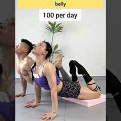 one action to lose belly fat, lose weight, 100 per day #fitness #workout