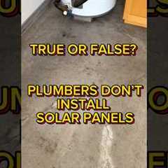 TRUE OR FALSE? PLUMBERS DON’T INSTALL SOLAR PANELS. #plumber #plumbing #bigisland #asmr #hawaii