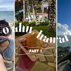 o'ahu, hawai'i travel vlog 🌊  pillbox hike, farmers market, snorkeling, chicken katsu, shave ice 🌺
