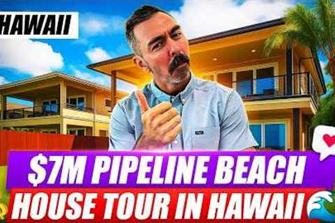 Inside a $7M Pipeline Beach House🌊 | Living on Hawaii’s North Shore | Luxury Hawaii Real Estate Tour