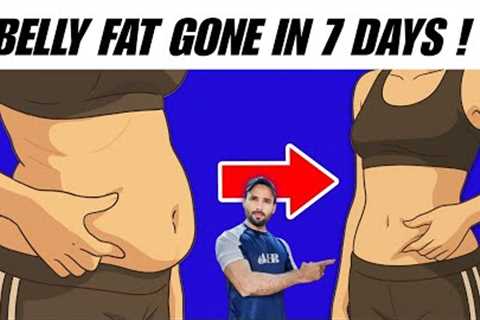 Lose Belly Fat in 7 Days – No Equipment Needed | Belly Fat Loss Exercises At Home